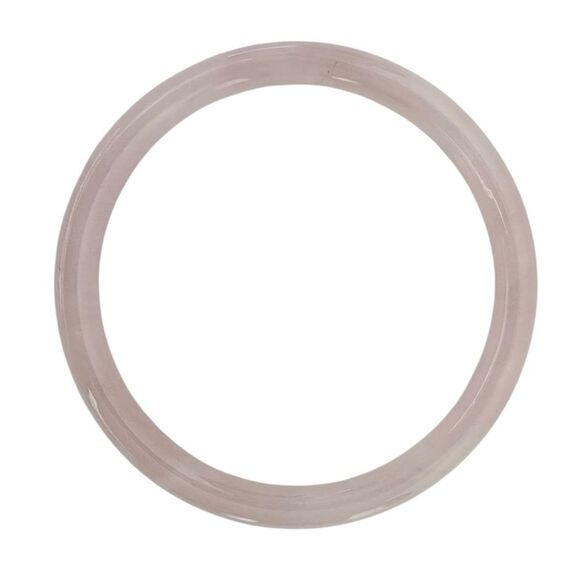 🆕Pink Jade Glass Bangle Bracelet - Picture 1 of 5